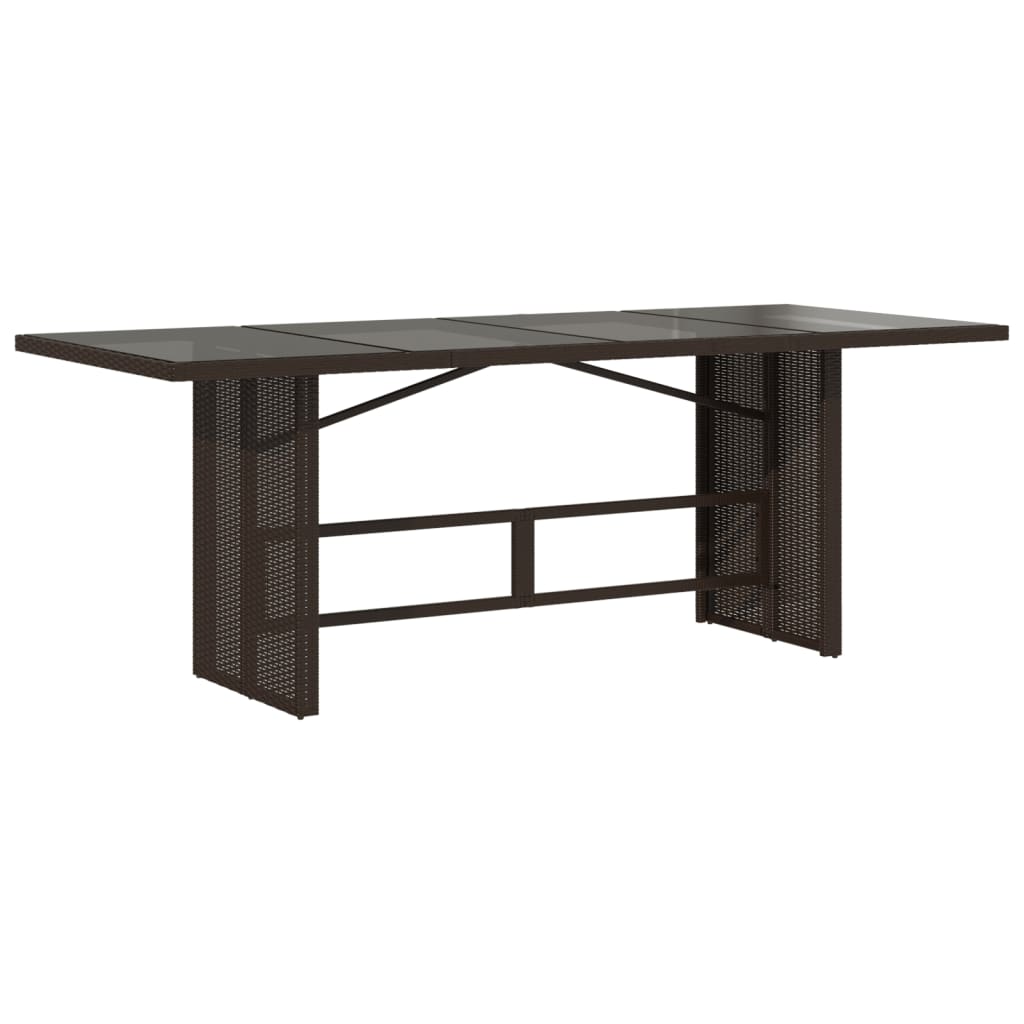 9 Pcs conjunto jantar p/ jardim c/ almofadões vime PE castanho