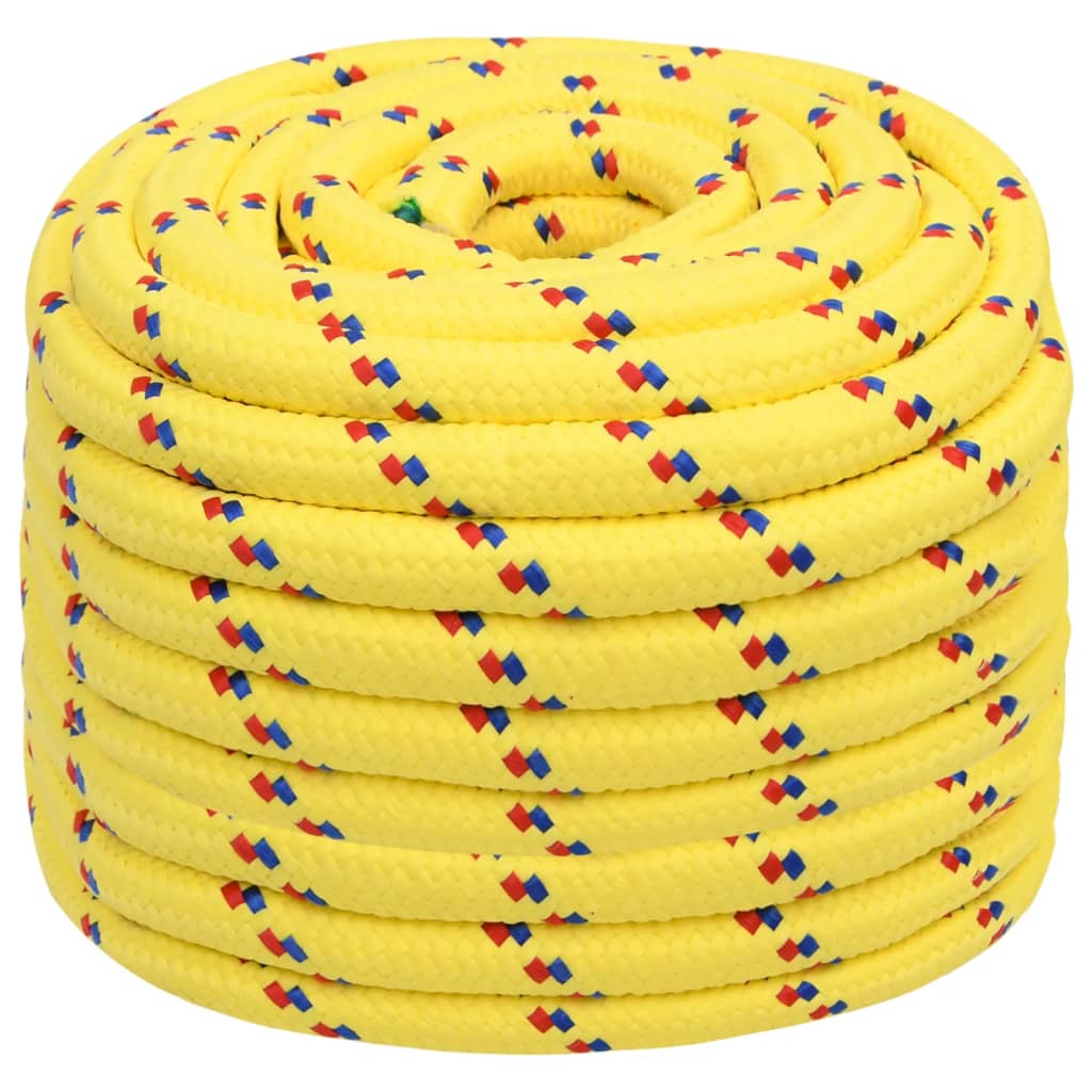 Corda de barco 20 mm 50 m polipropileno amarelo
