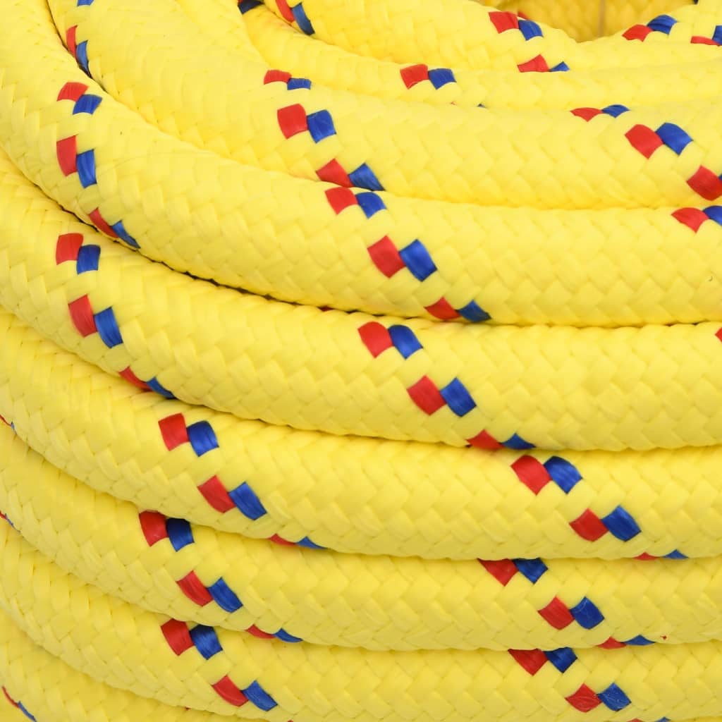 Corda de barco 20 mm 50 m polipropileno amarelo