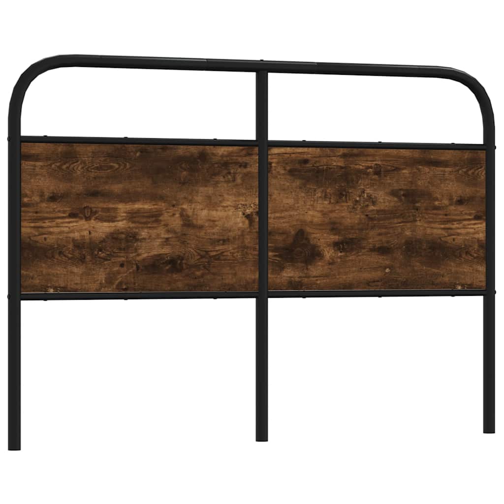 Cabeceira de substituição 120 cm derivados madeira/aço carvalho fumado
