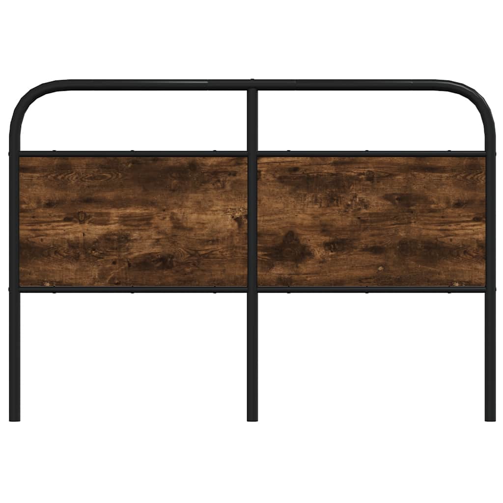 Cabeceira de substituição 120 cm derivados madeira/aço carvalho fumado