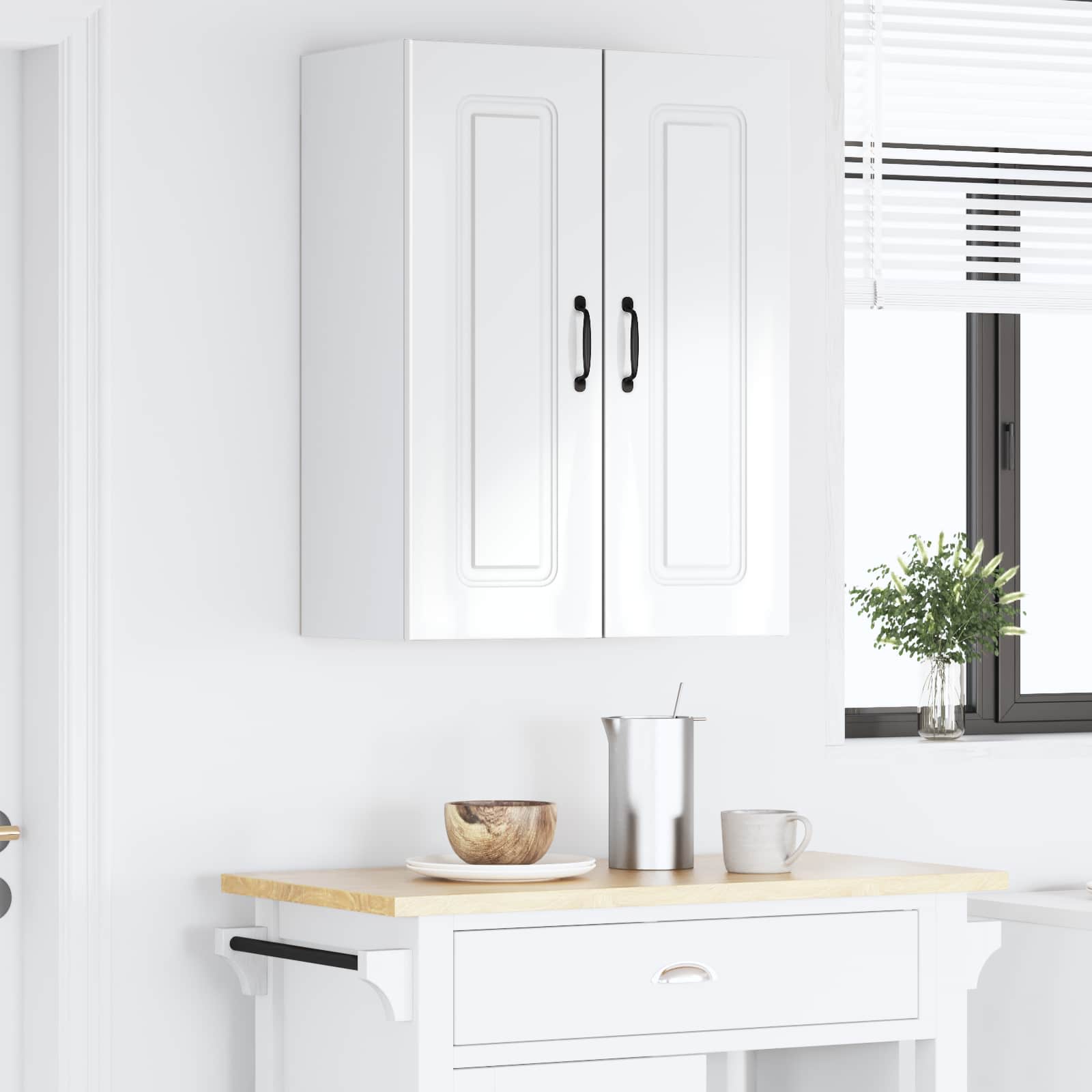 Painel de lava-louça kalmar 2 unid. branco brilhante