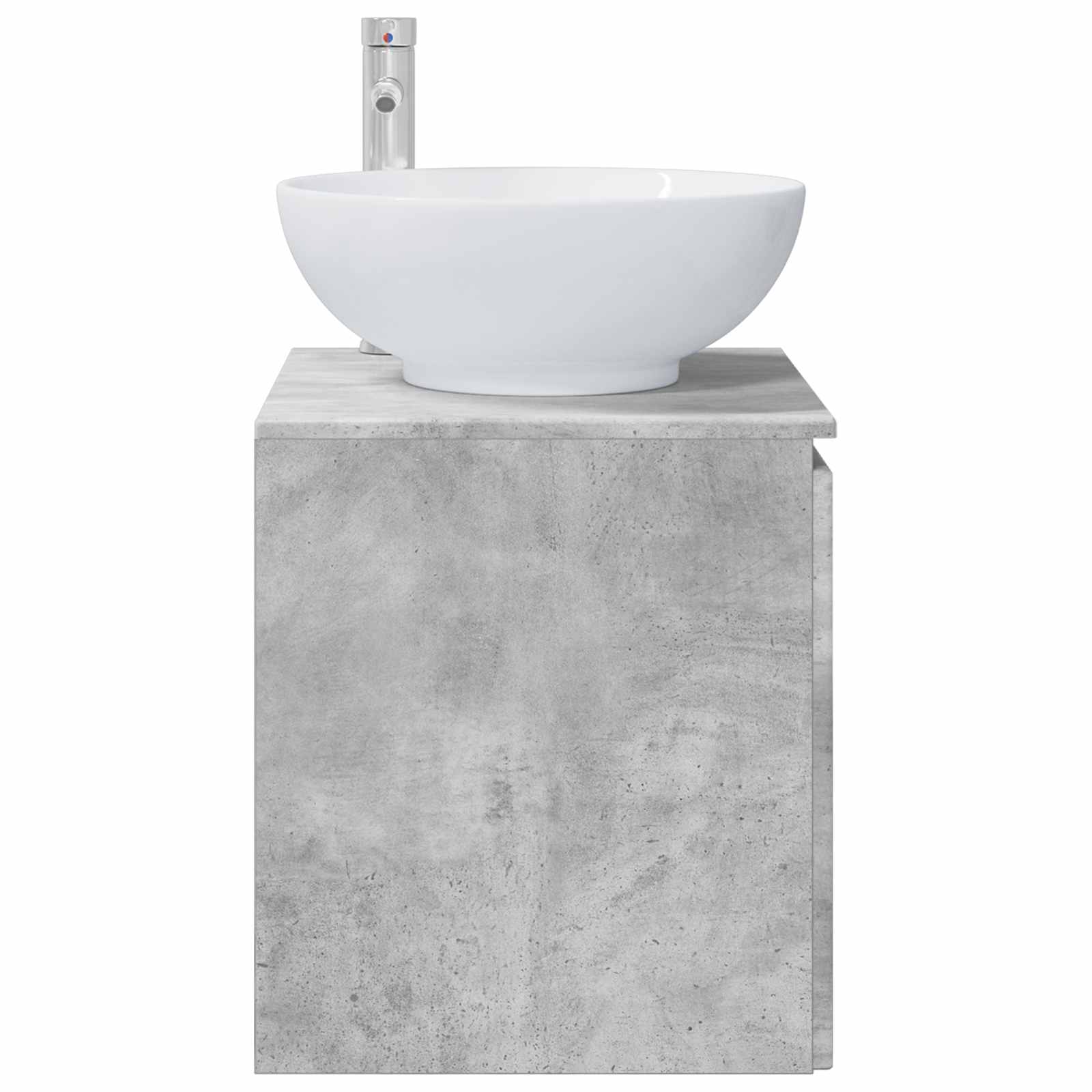 Vaidade com pia suspensa cinzento cimento 49,5 x 44,5 x 65 cm