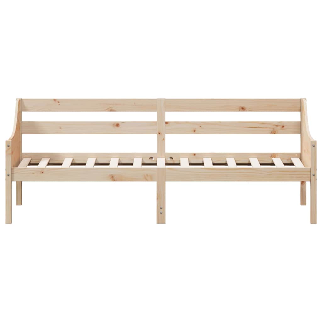 Sofá-cama sem colchão 80x200 cm madeira de pinho maciça