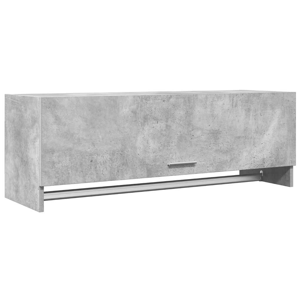 Roupeiro 100x32,5x35 cm derivados de madeira cinzento cimento