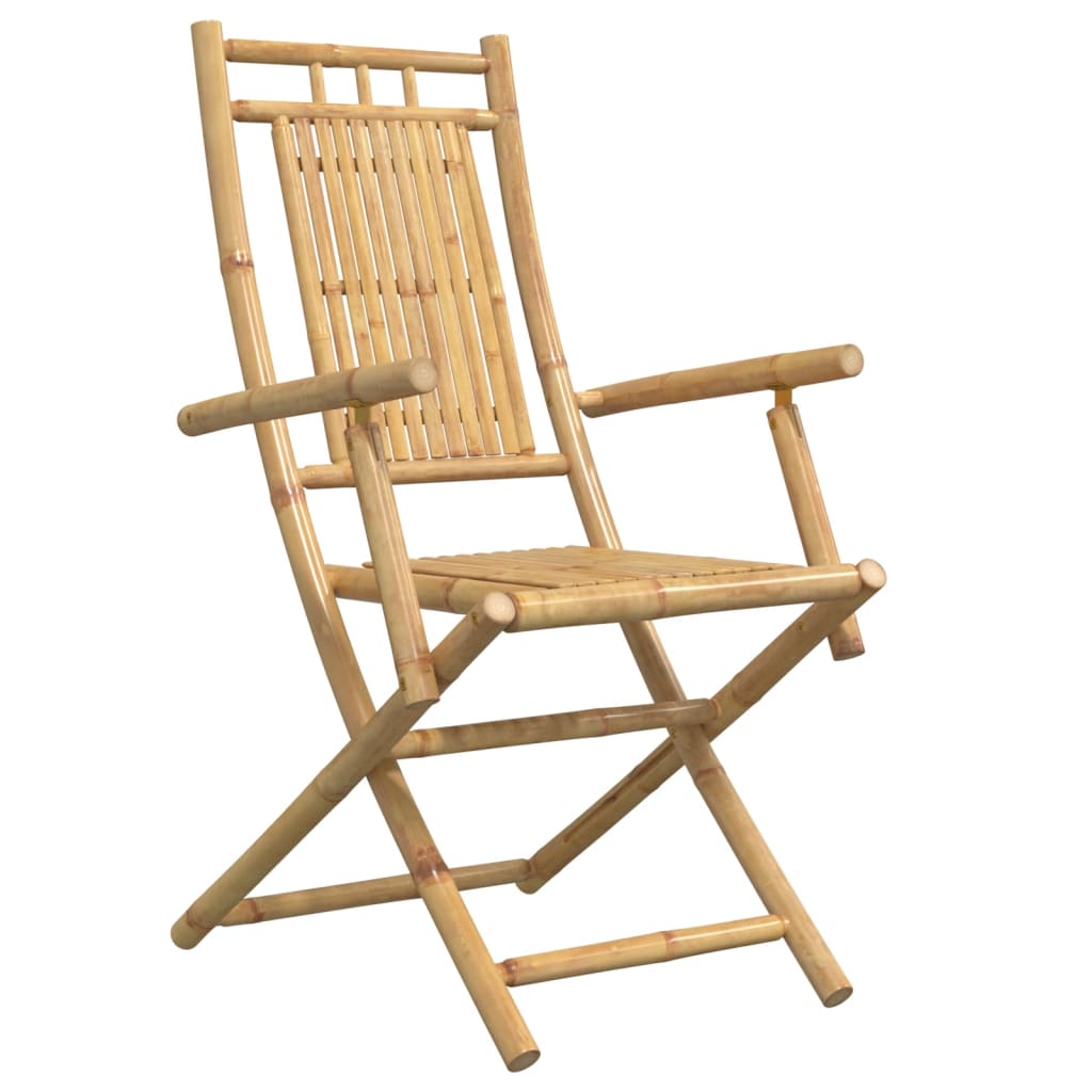 Cadeiras de jardim dobráveis 8 pcs 53x66x99 cm bambu