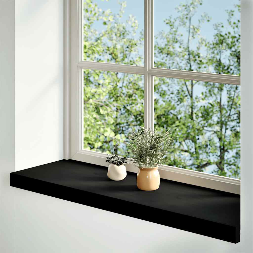 Soleiras da janela 2 pcs 80x25x2 cm carvalho castanho-preto