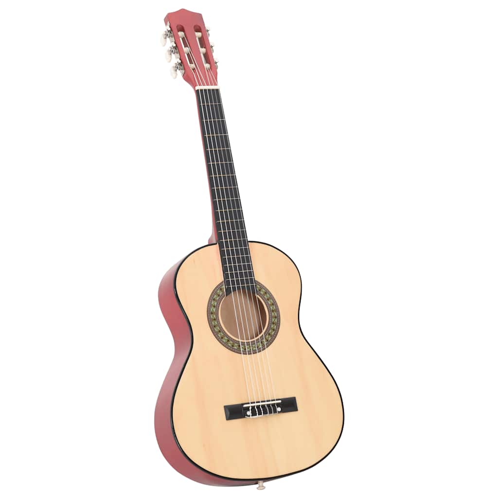 8 Pcs conjunto guitarra clássica crianças/iniciantes 1/2 34"