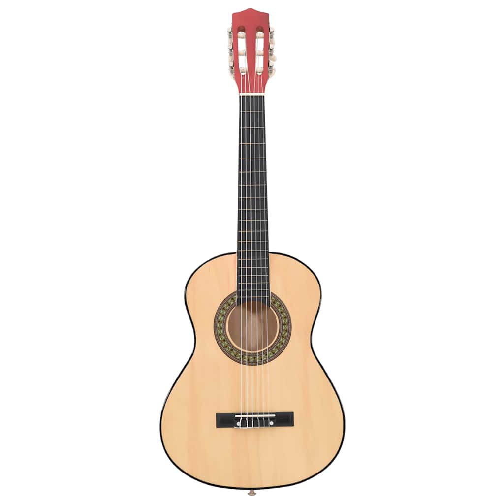 8 Pcs conjunto guitarra clássica crianças/iniciantes 1/2 34"