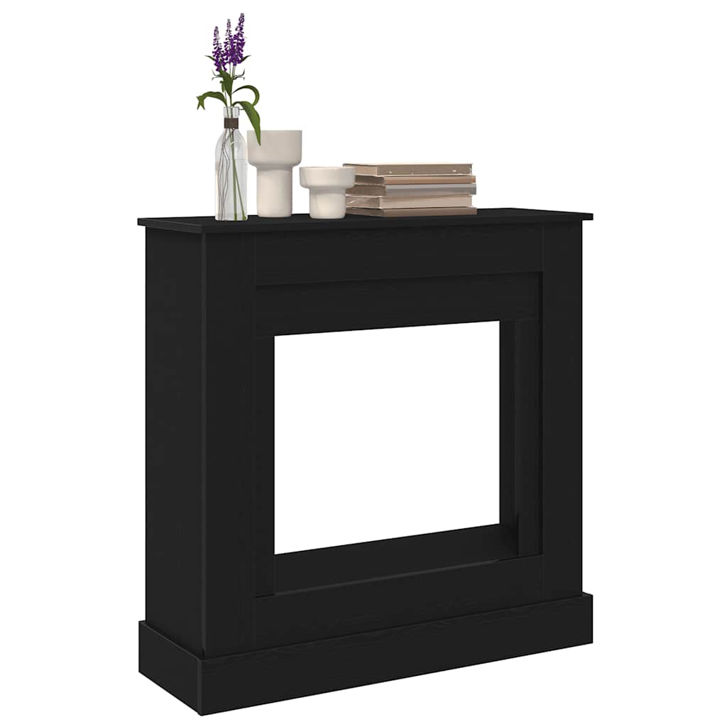 Cornija lareira 90x30x90 cm derivados de madeira carvalho preto