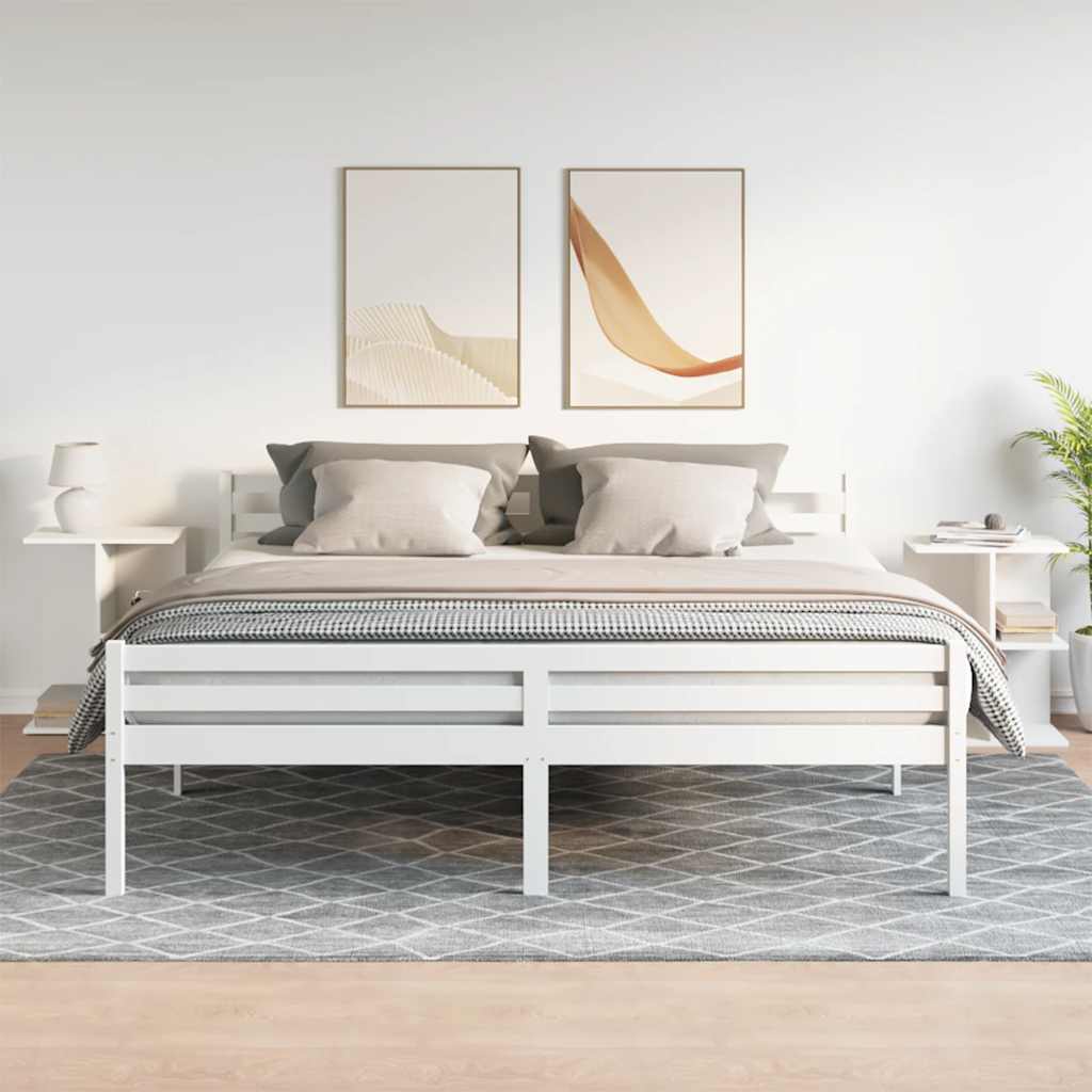 Mesas cabeceira 2 pcs 46,5x29x61 cm derivados de madeira branco