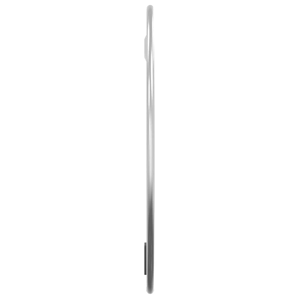 Espelho de parede redondo ø 30 cm prateado