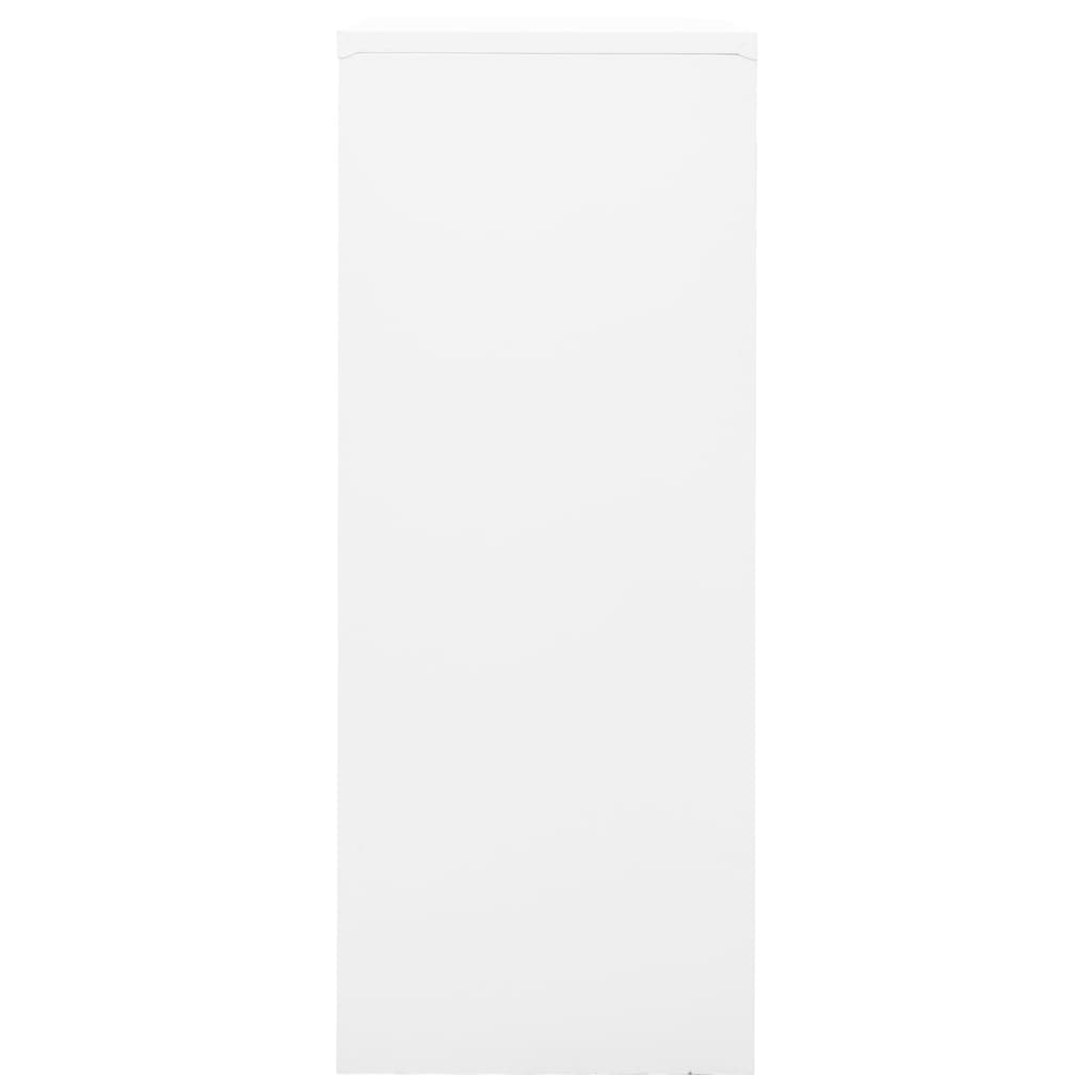 Armário de escritório 90x40x102 cm aço branco
