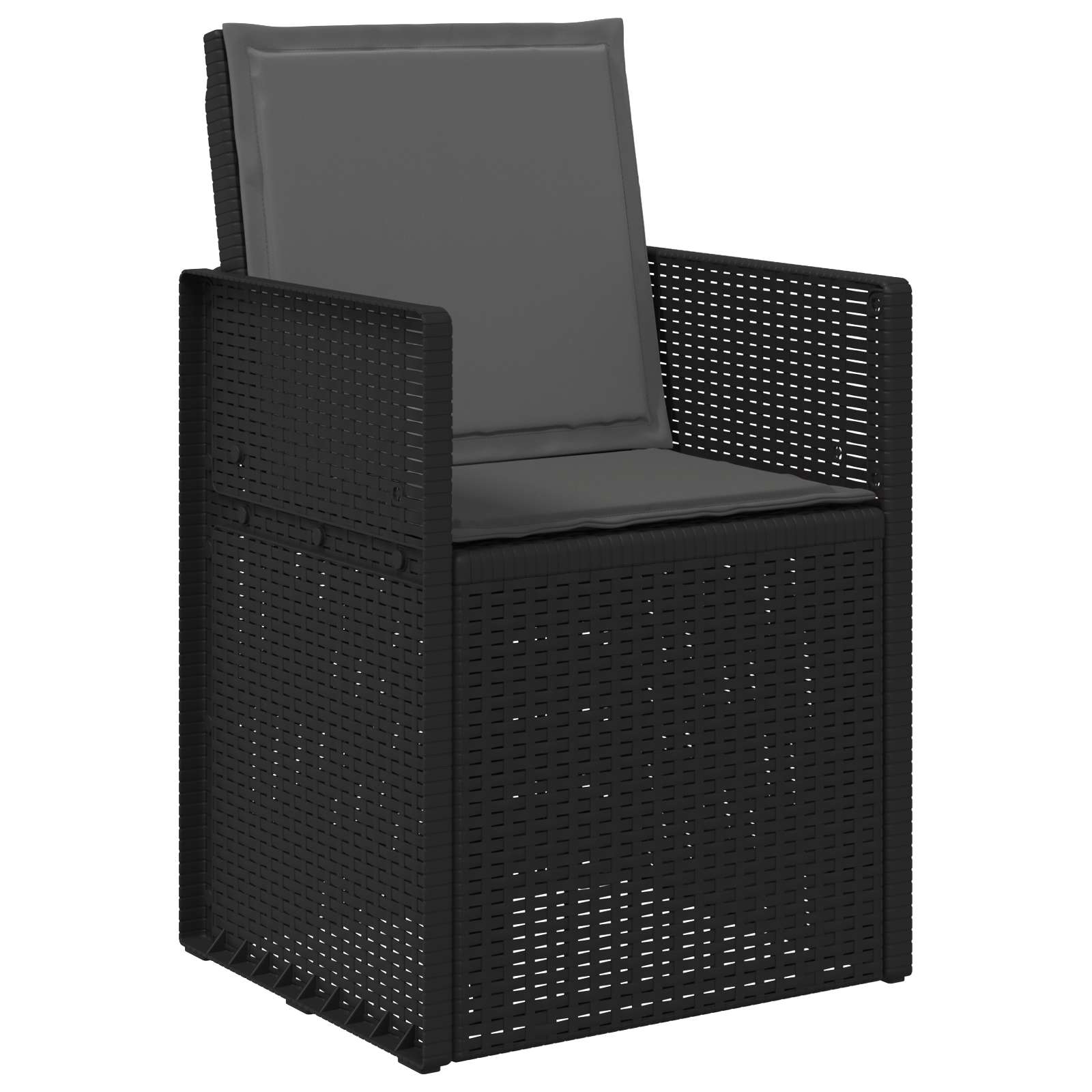 Cadeiras de jantar para jardim 2 unid. antracite PP