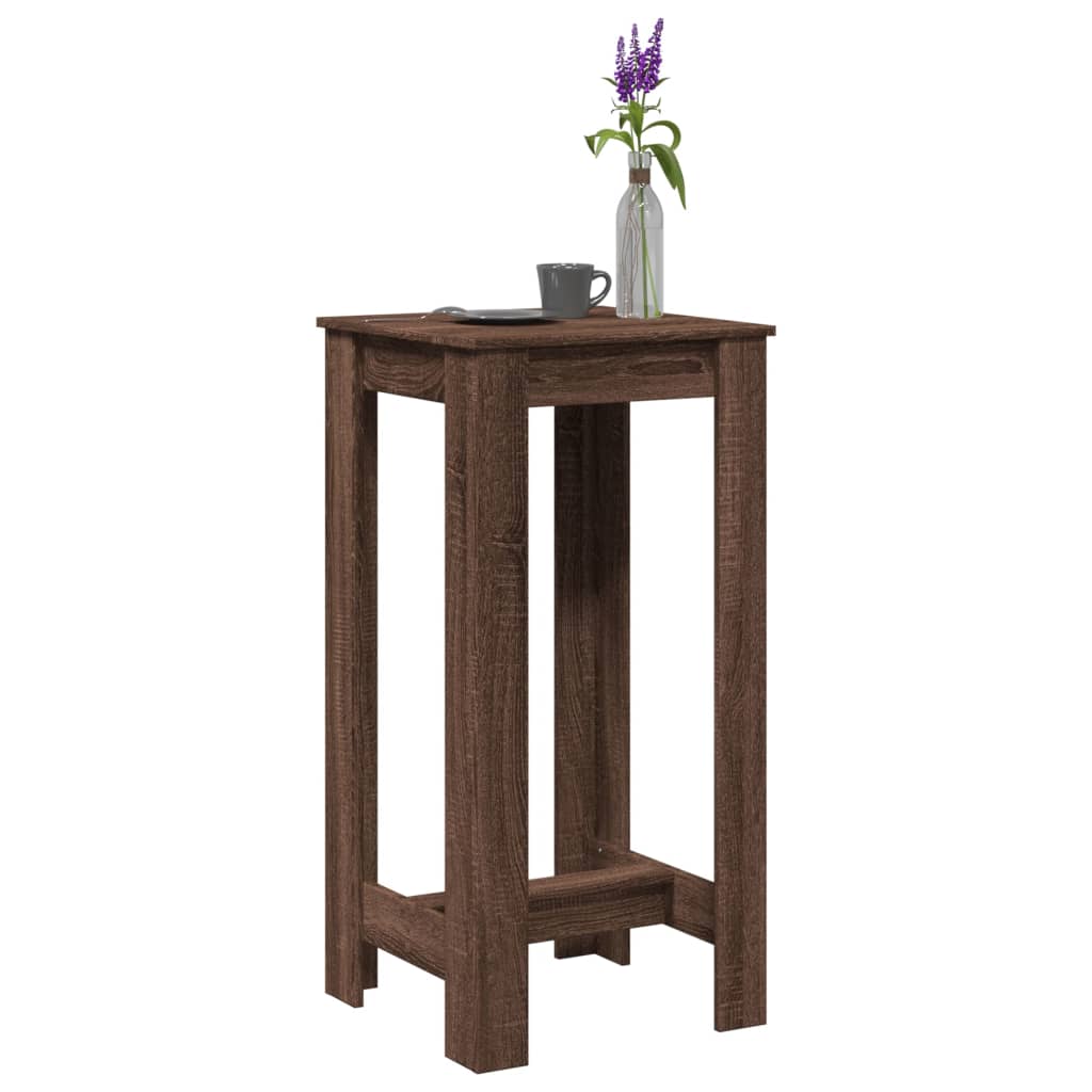 Mesa de bar 51x50x103,5 cm derivados madeira carvalho castanho