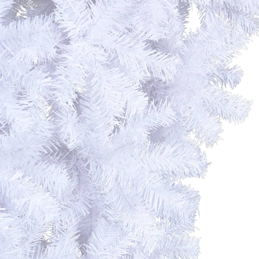 Árvore de natal artificial invertida com suporte 120 cm branco