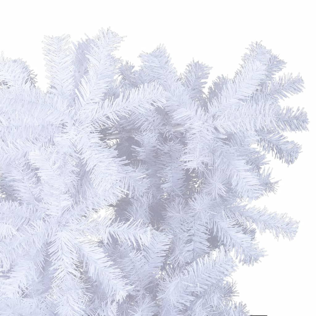 Árvore de natal artificial invertida com suporte 120 cm branco