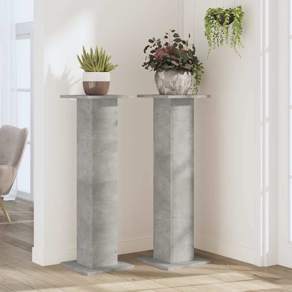 Suportes p/ plantas 2 pcs 30x30x95 cm derivados de madeira