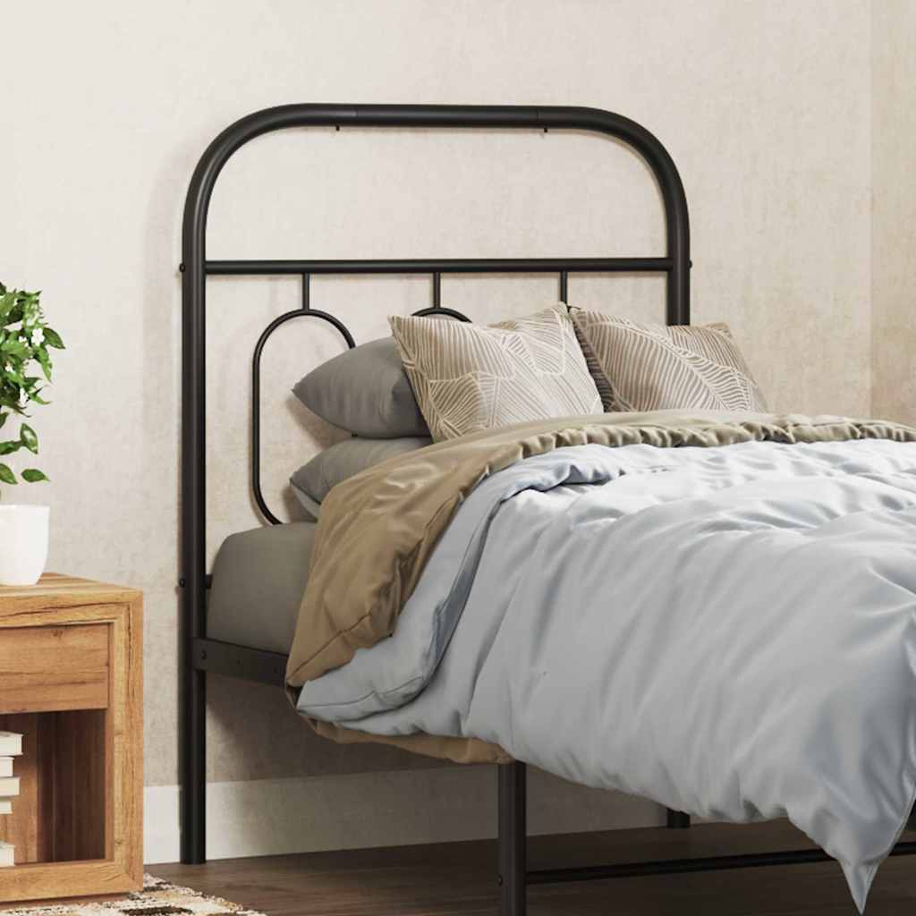 Cabeceira de substituição 75 cm metal preto