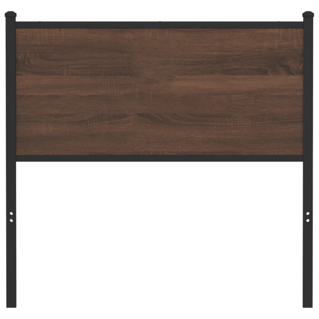 Cabeceira de substituição 90 cm derivados madeira/aço carvalho castanho