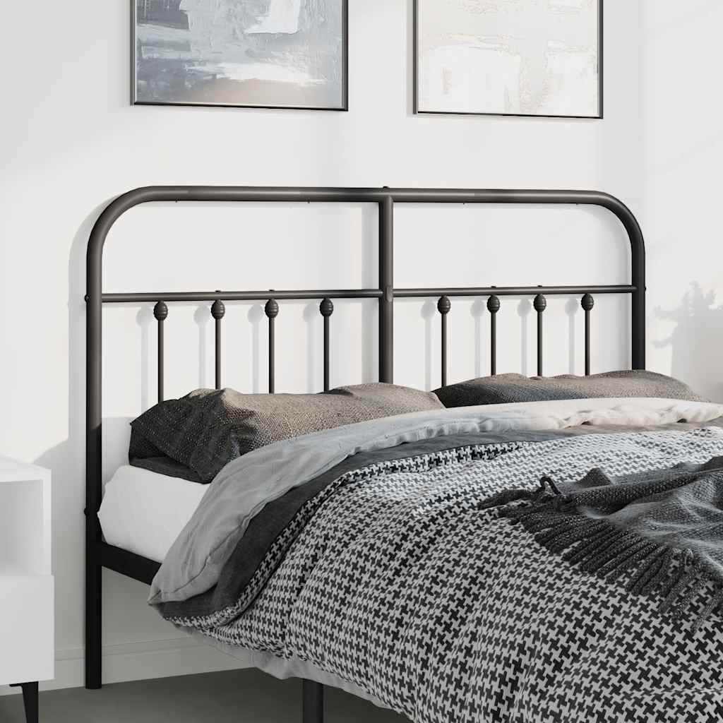 Cabeceira de substituição 150 cm metal preto