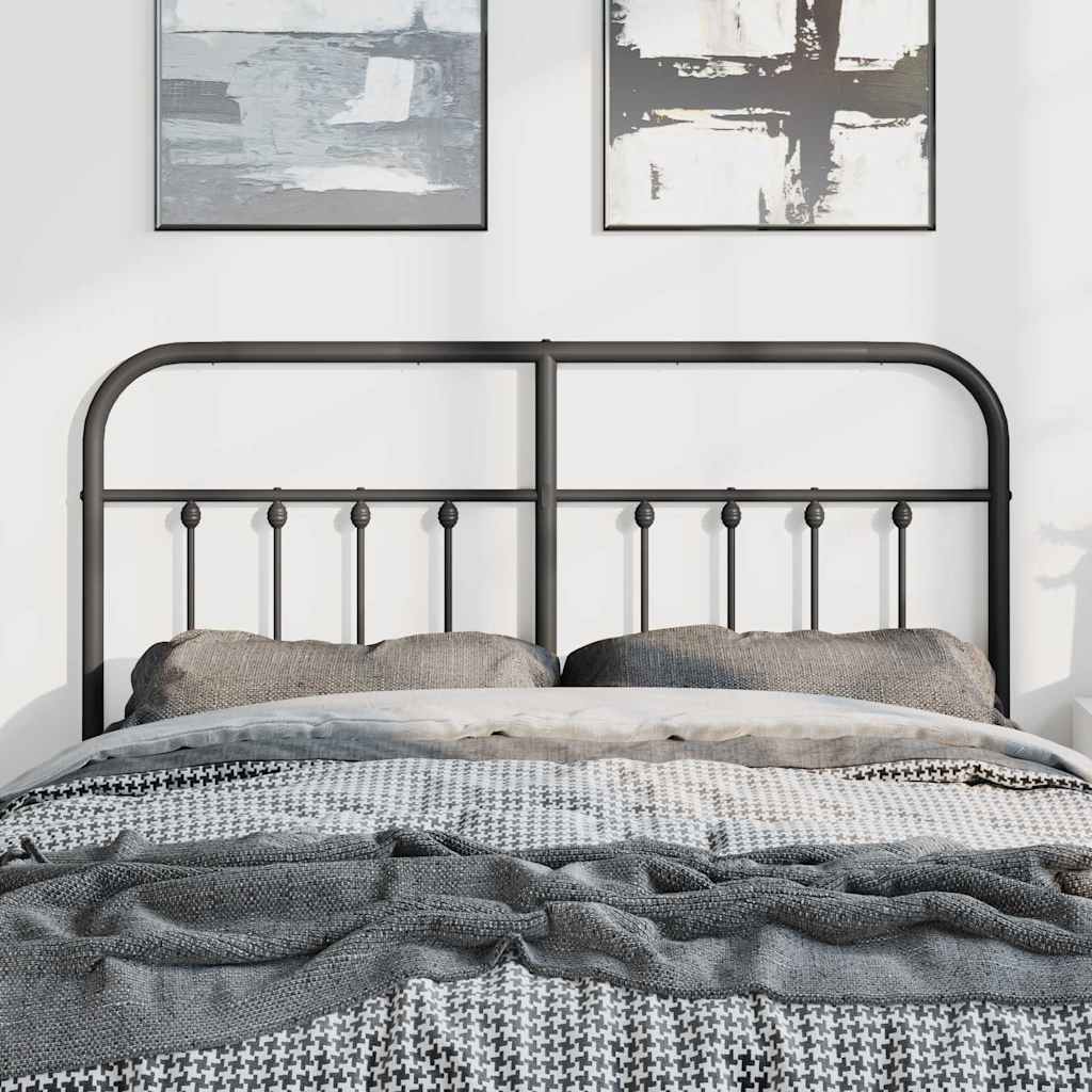 Cabeceira de substituição 150 cm metal preto
