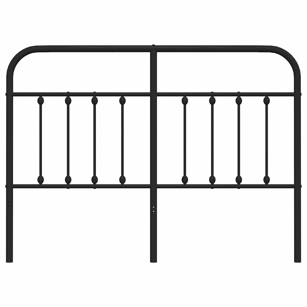 Cabeceira de substituição 150 cm metal preto