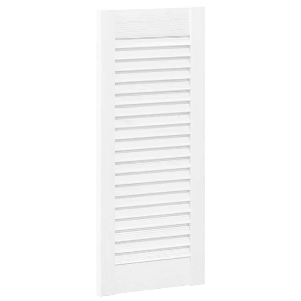 Portas de armário 2 pcs design de persiana 69x29,5 cm branco