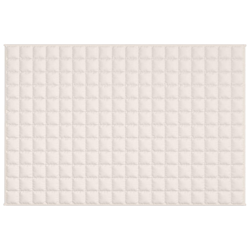 Manta pesada 5 kg 120x180 cm tecido creme-claro
