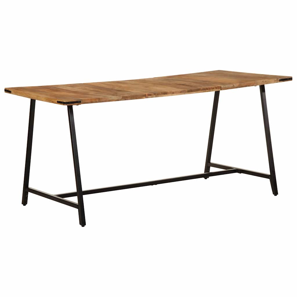 Mesa de jantar 160x80x75 cm madeira de mangueira maciça