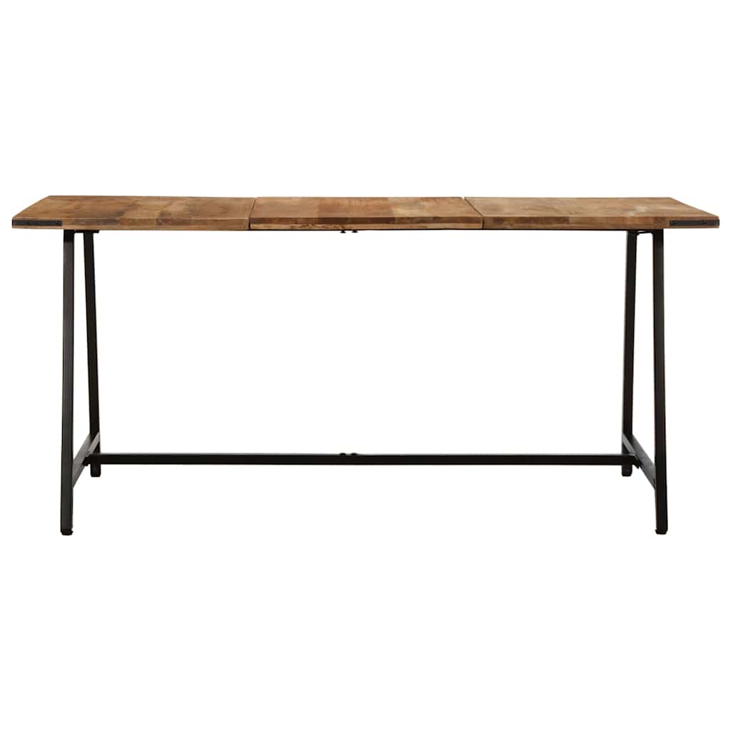Mesa de jantar 160x80x75 cm madeira de mangueira maciça
