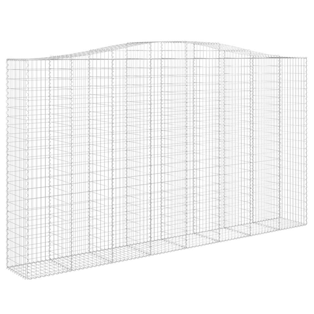Cestos gabião arqueados 6pcs 400x50x220/240cm ferro galvanizado