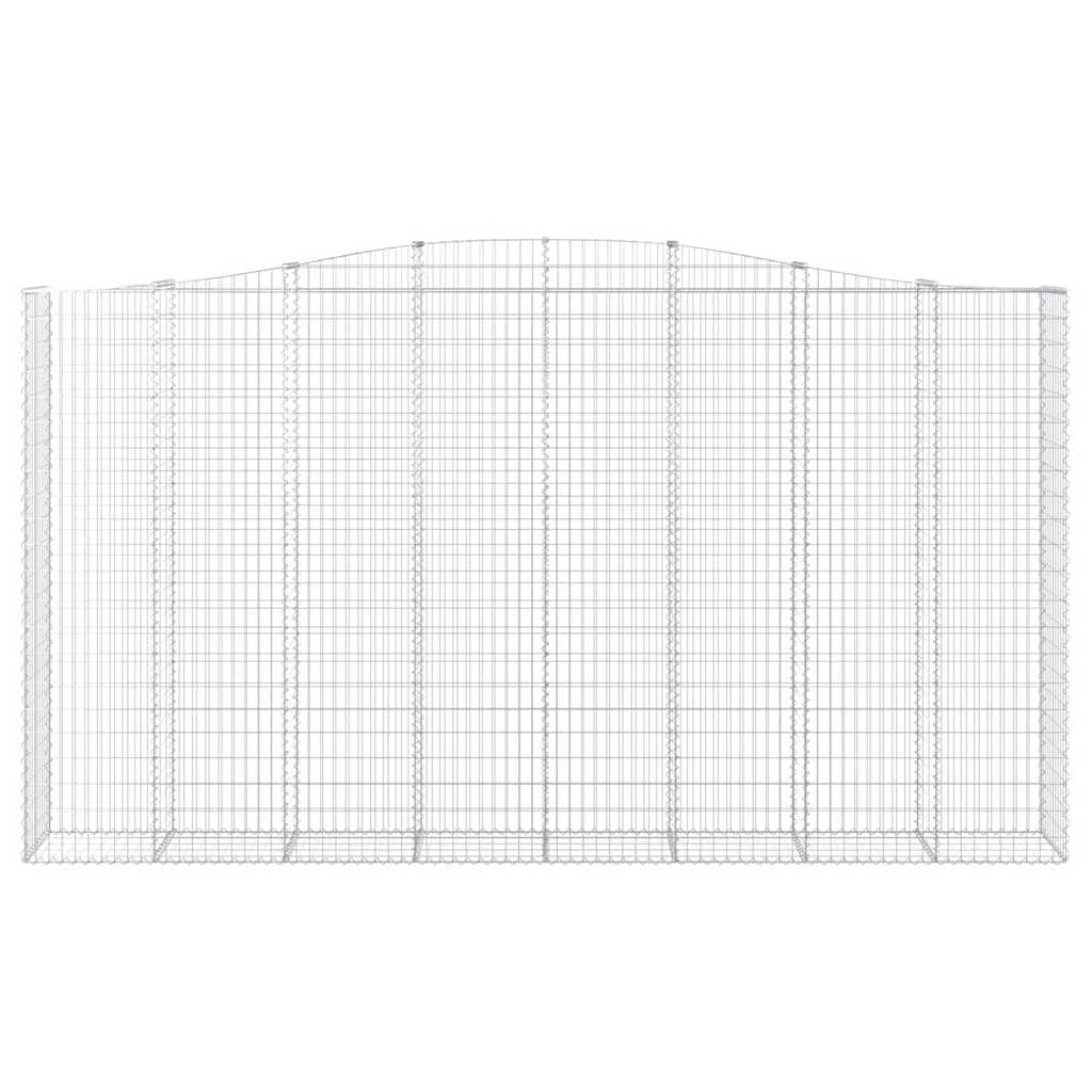 Cestos gabião arqueados 6pcs 400x50x220/240cm ferro galvanizado