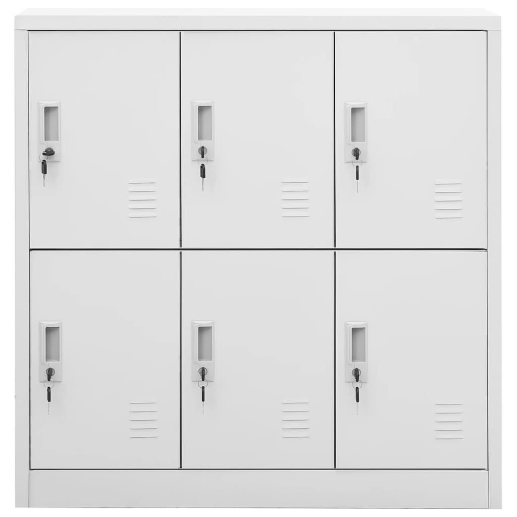 Cacifos 2 pcs 90x45x92,5 cm aço cinzento-claro