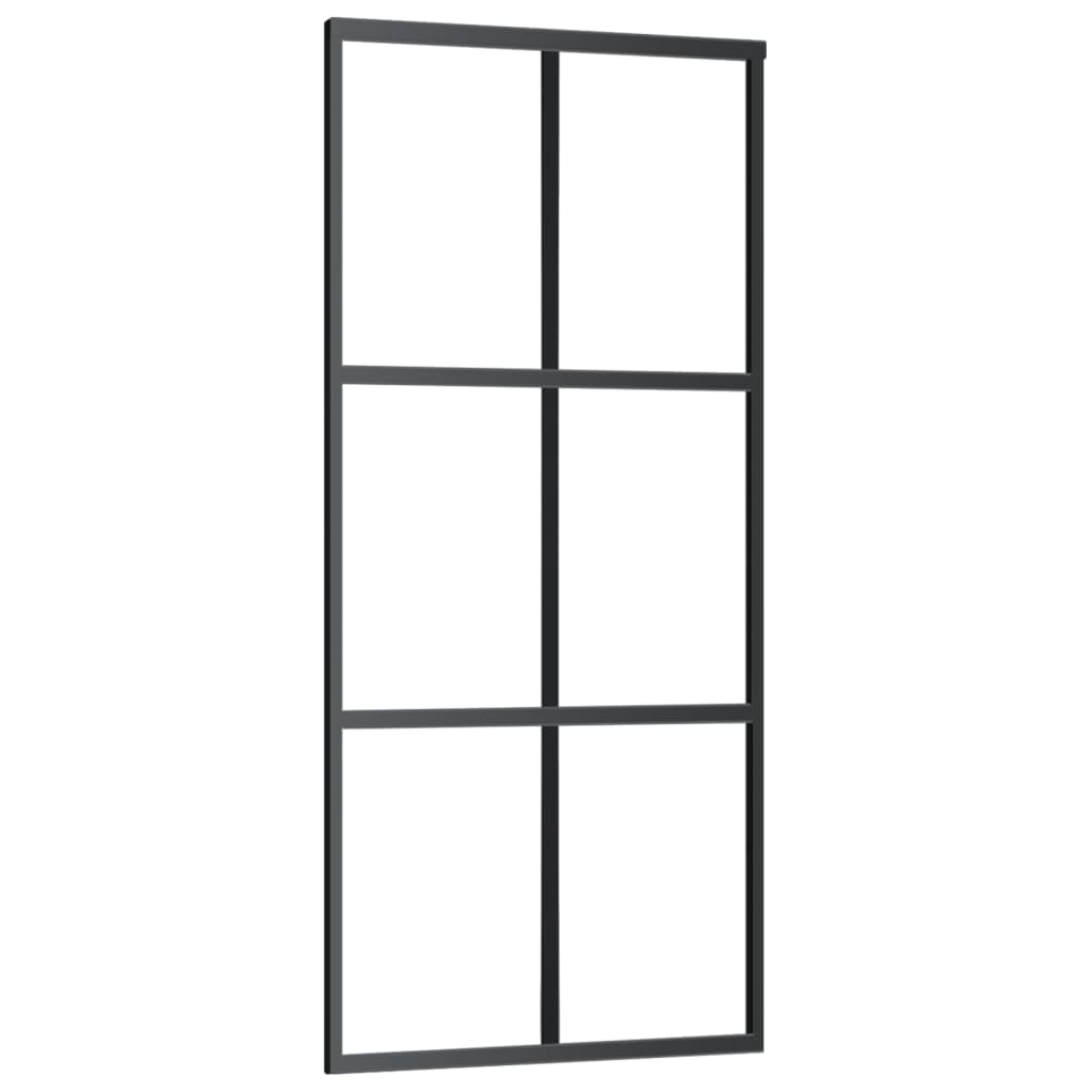 Porta deslizante c/ conj. ferragens 90x205cm vidro esg/alumínio