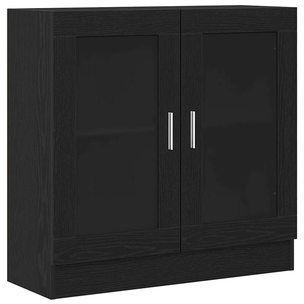 Gabinete de livros 4 níveis 82,5 x 30,5 x 80 cm carvalho preto