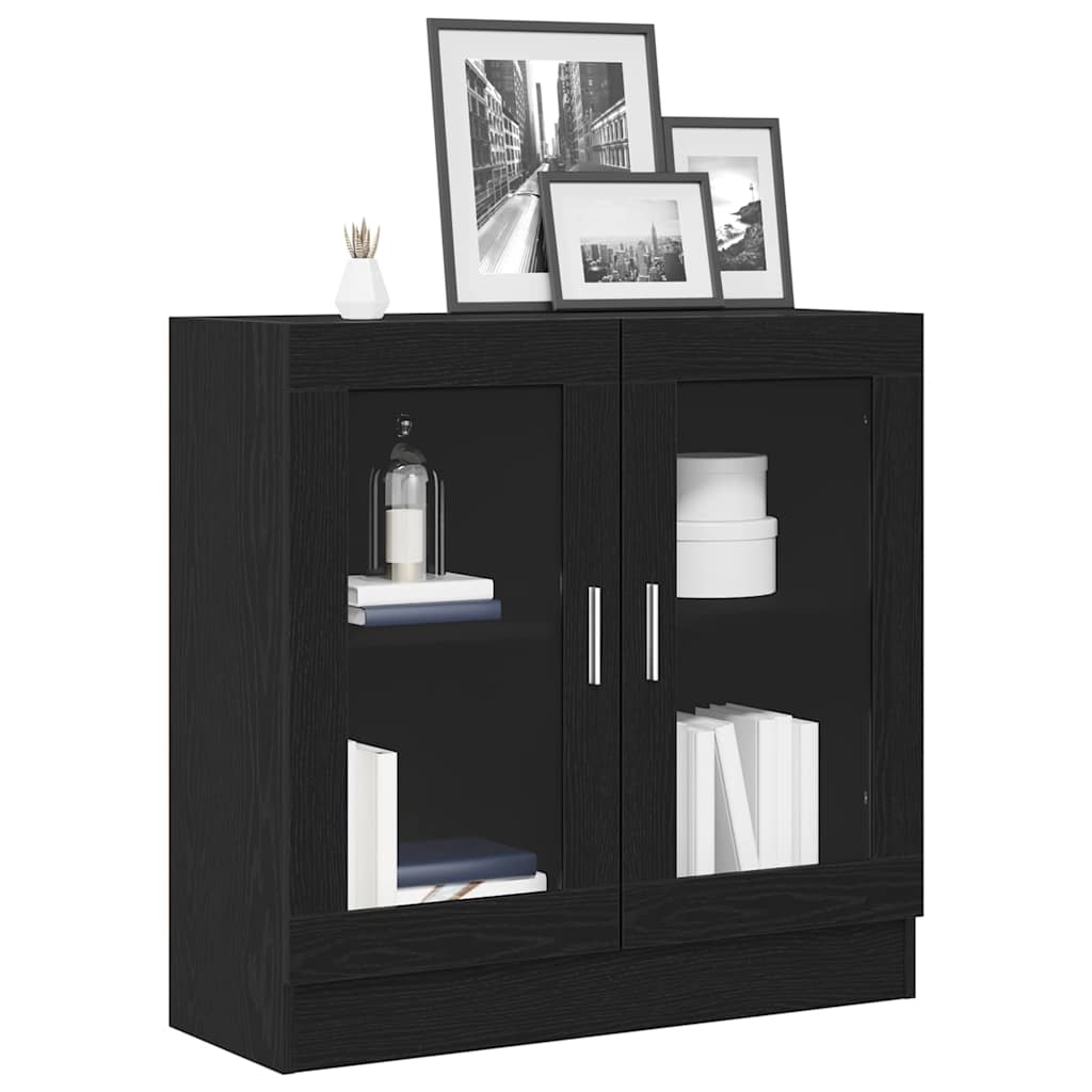 Gabinete de livros 4 níveis 82,5 x 30,5 x 80 cm carvalho preto