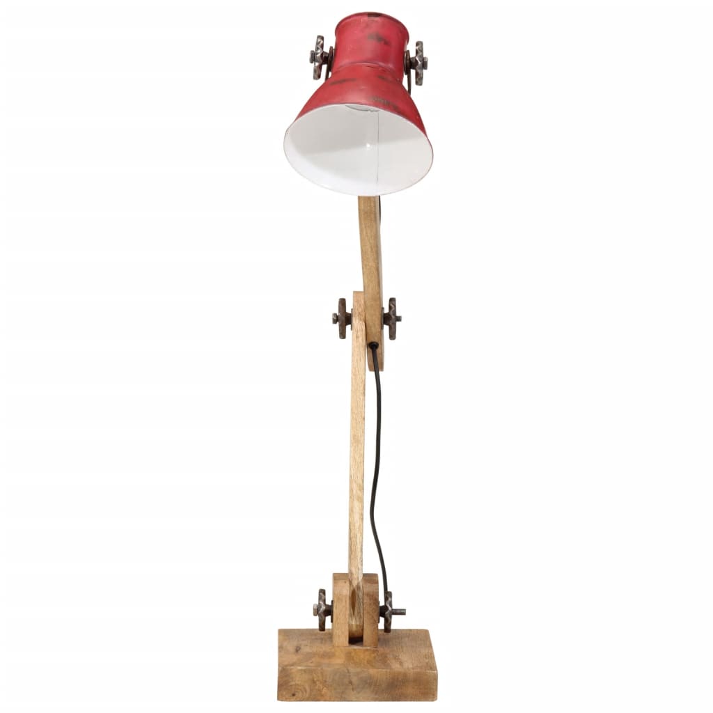 Candeeiro de secretária 25 w 23x18x96cm e27 vermelho desgastado