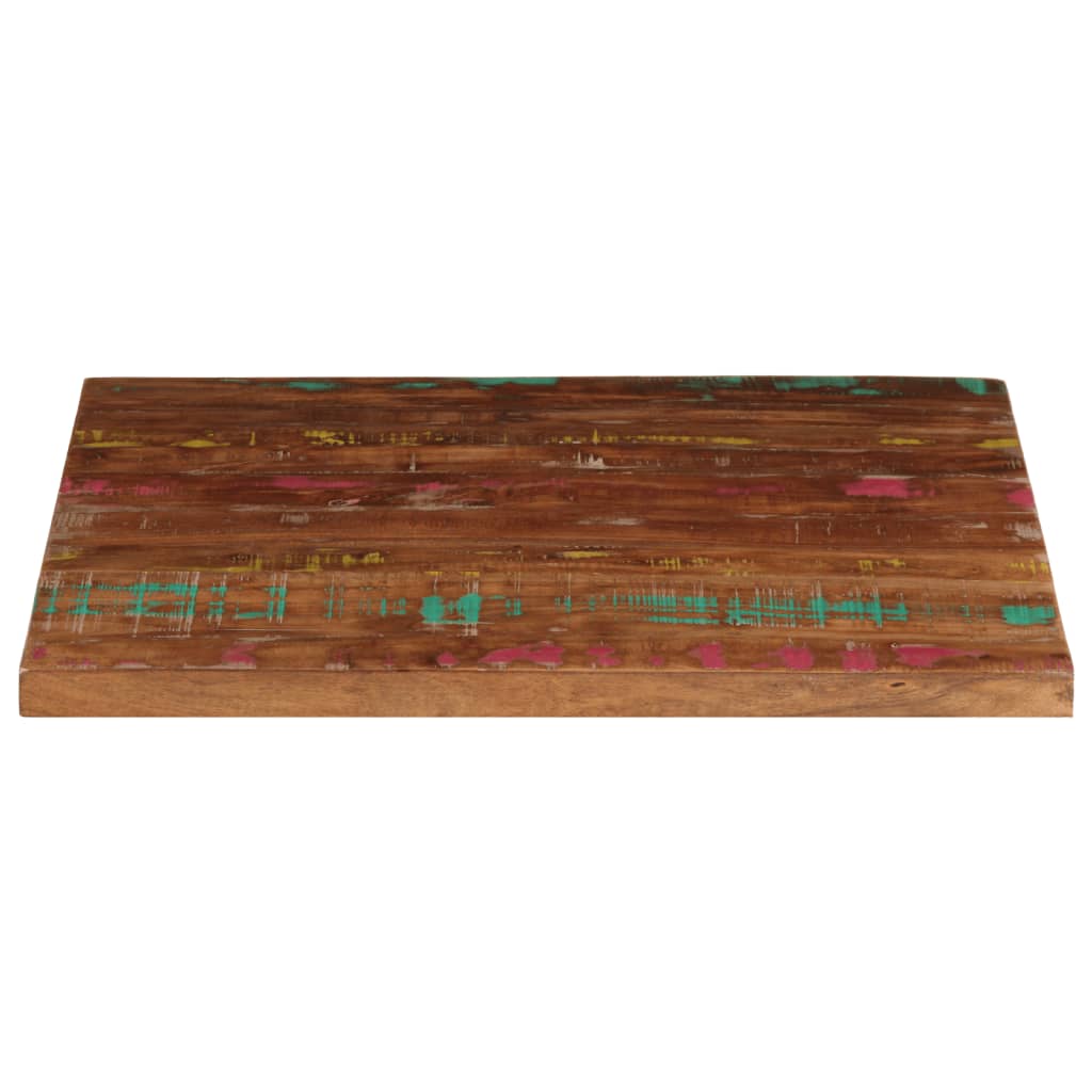 Tampo de mesa quadrado 80x80x1,5 cm madeira recuperada maciça