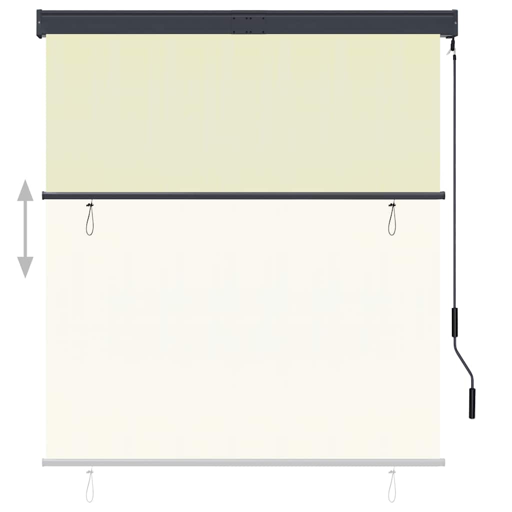 Estore de rolo para exterior 140x250 cm creme