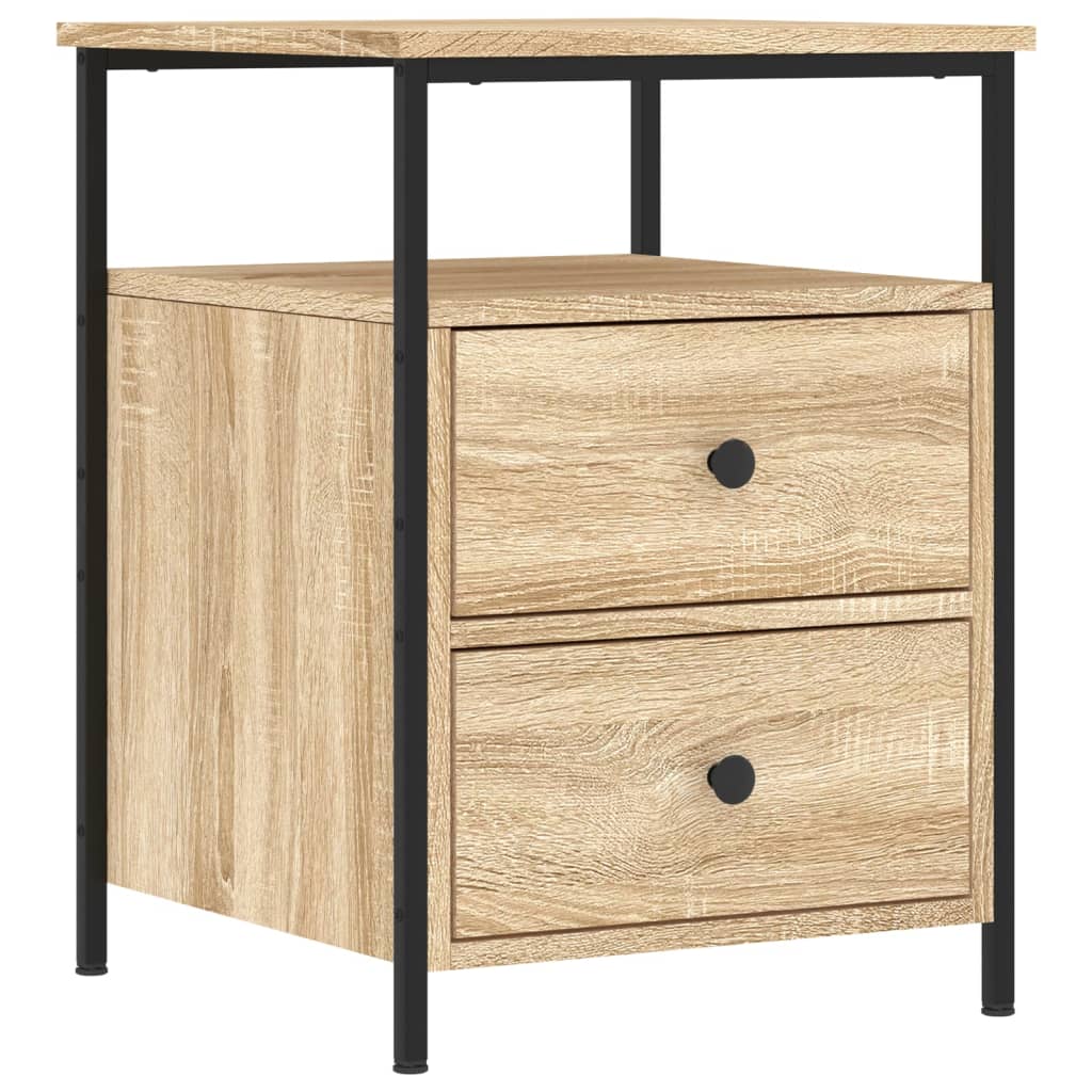 Mesa de cabeceira 44x45x60 cm derivados madeira carvalho sonoma