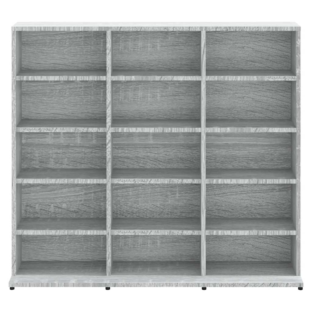Armário p/ cd 100x23x89,5 cm derivados madeira cinzento sonoma