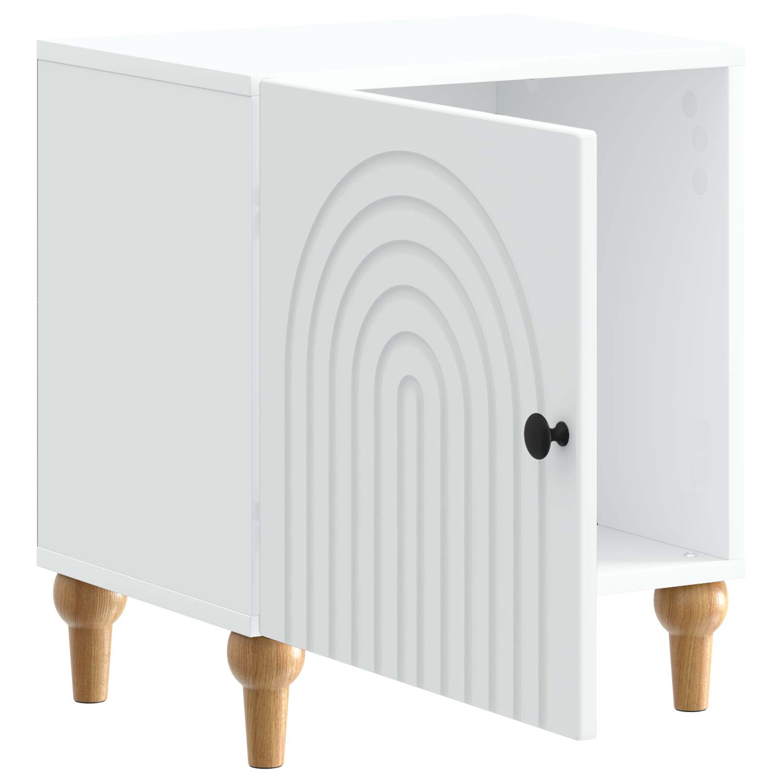 Armário de cabeceira branco 43 x 34,5 x 50 cm