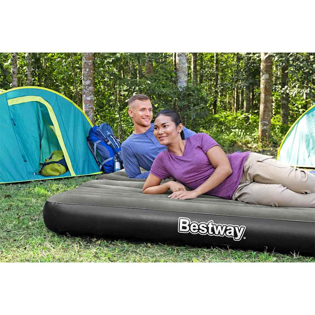 Bestway colchão insuflável 3 em 1 188x99x25 cm preto e cinzento