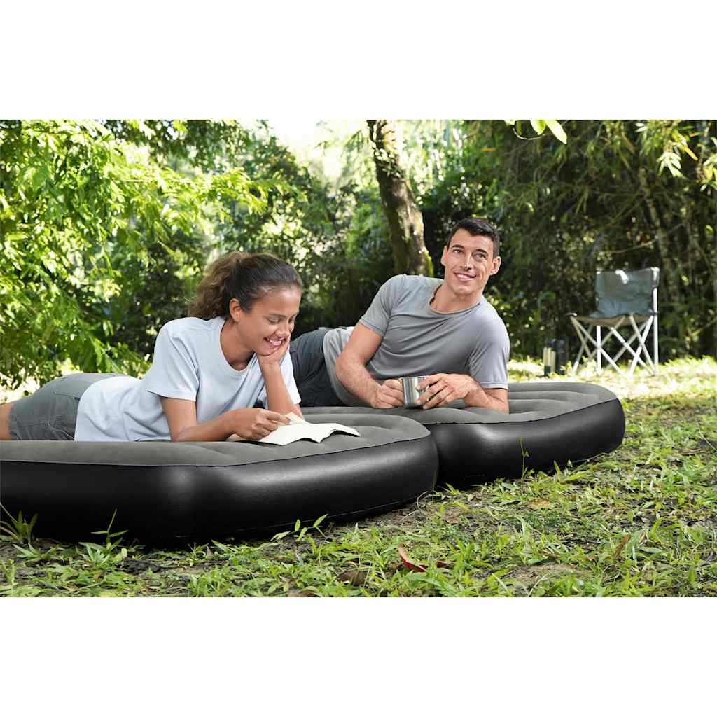 Bestway colchão insuflável 3 em 1 188x99x25 cm preto e cinzento
