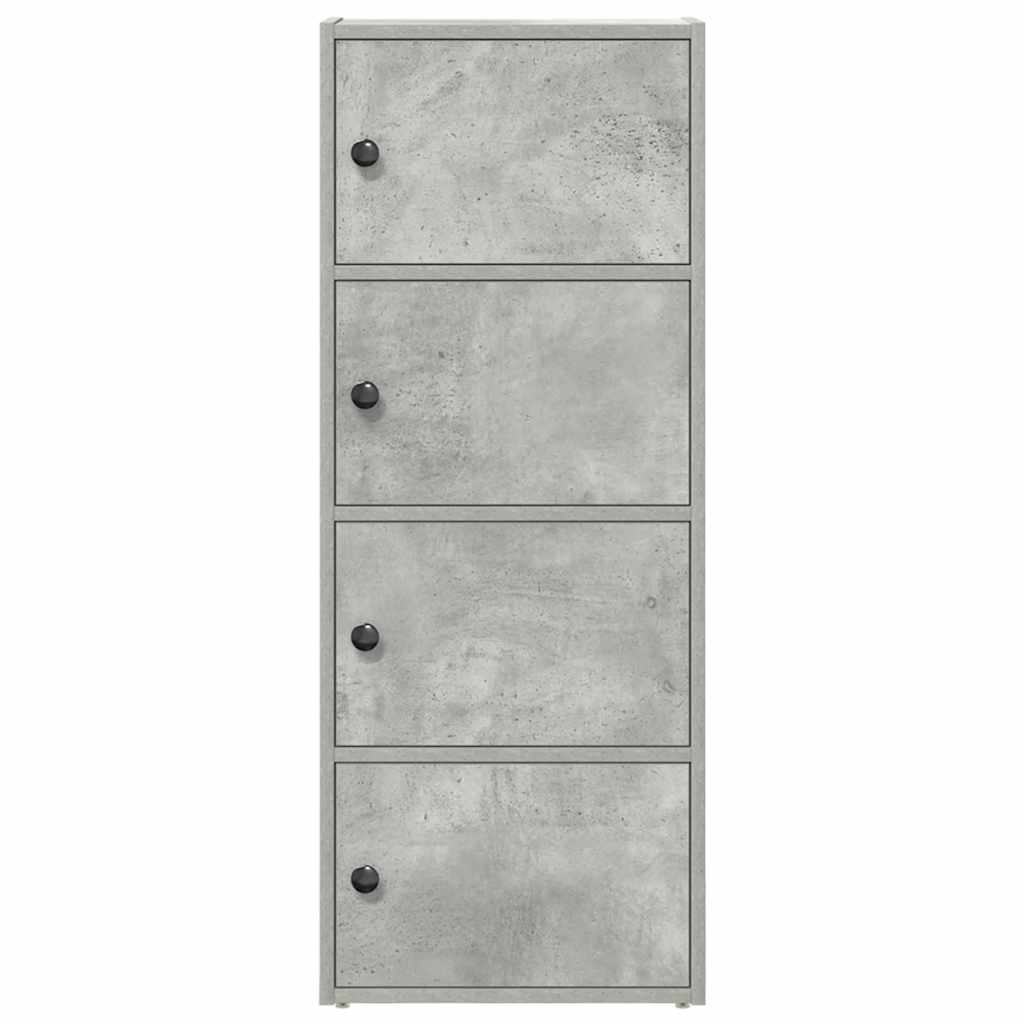 Estante 40x24x102 cm derivados de madeira cinzento cimento