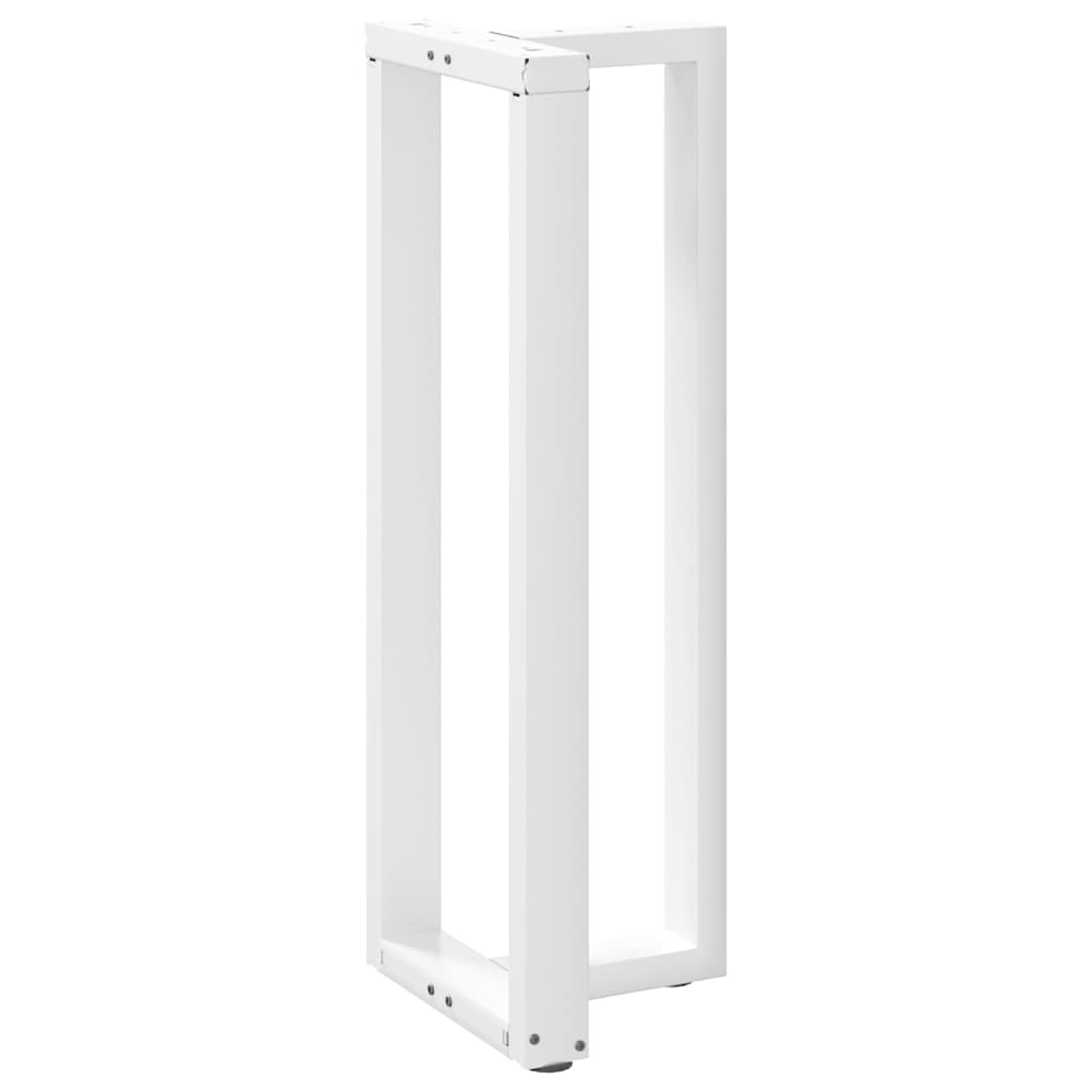Pés de mesa de bar em forma de t, 2 peças, branco, 40x35x(110-111) cm, aço