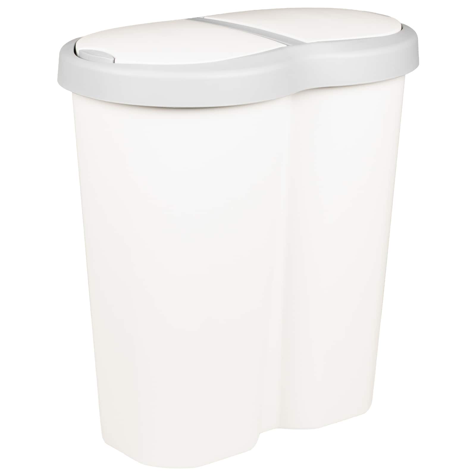 Lixeira branco 48 x 30 x 51 cm PP