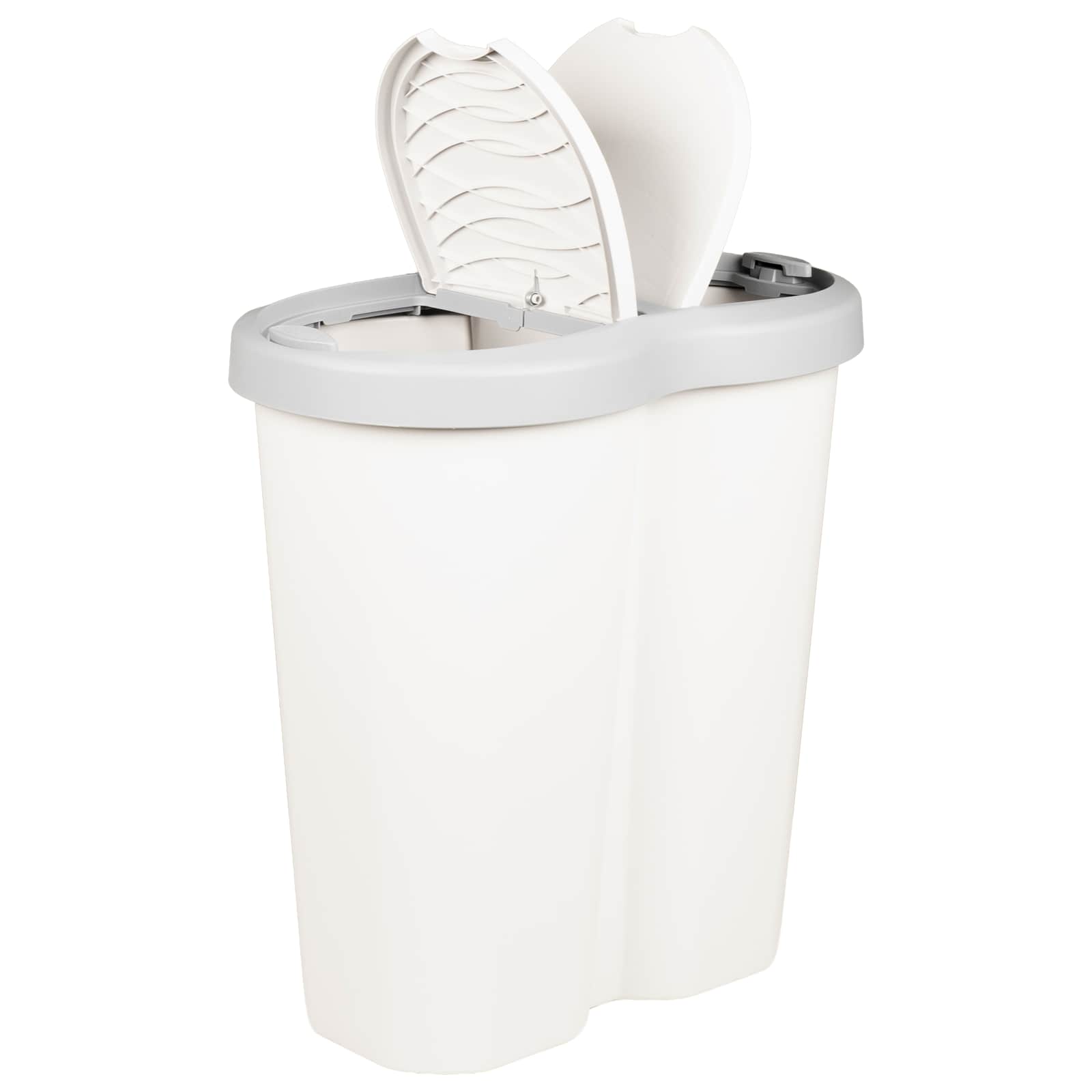 Lixeira branco 48 x 30 x 51 cm PP