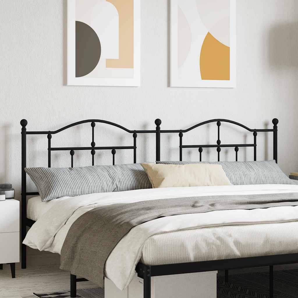 Cabeceira de substituição 200 cm metal preto